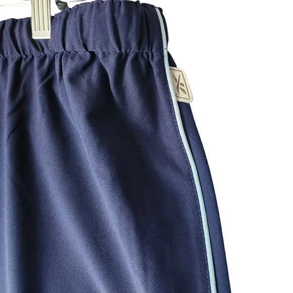 NWT Reebok Active Pant Women Medium Blue Polyester Elastic Waist CL Loose Capri - Picture 7 of 9